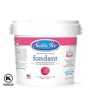 Satin Ice Rolled Fondant Icing Pink 5 Pounds