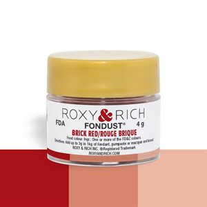 Brick Red Fondust Food Coloring By Roxy Rich 4 gram