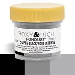 Super Black Fondust Food Coloring By Roxy Rich 12 gram