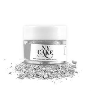Silver Edible Glitter Dust by NY Cake - 4 grams