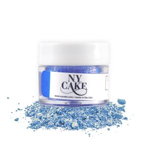 Neon Blue Edible Glitter Dust by NY Cake - 4 grams