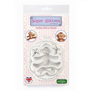 Monkey Sugar Buttons Silicone Mold By Katy Sue