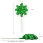 Marijuana Cannabis Leaf Chocolate Lollipop Mold