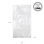 Cellophane Bags 5 1 / 2 x 2 3 / 4 x 10 3 / 4" Heavyweight, Pack of 100
