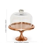 8" Rose Gold Classic Cake Stand by NY Cake
