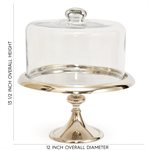 11 3 / 4" Silver Classic Cake Stand by NY Cake