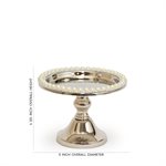 5" Silver Pearl Cake Stand by NY Cake