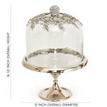 NY Cake Silver Royal Dome Stand 12"