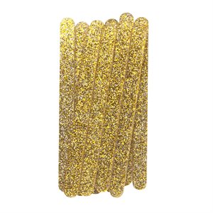 Light Gold Glitter Popsicle Sticks Pack of 10