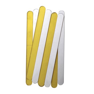Shiny Gold & Silver Popsicle Sticks Pack of 10