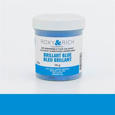Fat-Dispersible Food Coloring Dust 15g - Brilliant Blue