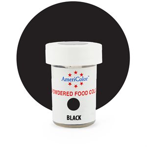 Black Powdered Food Color 3 grams By Americolor