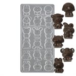 3D Kitty Cat Polycarbonate Chocolate Mold