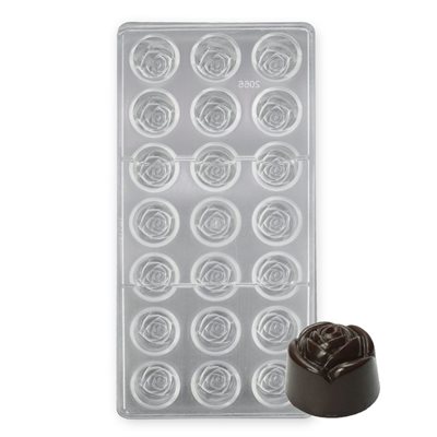Polycarbonate Chocolate Candy Mold Bricolage de pâtisserie Outils rectangle motif 