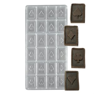 Playing Cards Polycarbonate Chocolate Mold