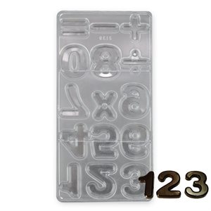 Numbers Polycarbonate Chocolate Mold