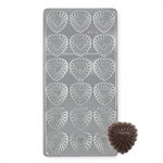 Fluted Heart Polycarbonate Chocolate Mold