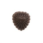 Fluted Heart Polycarbonate Chocolate Mold