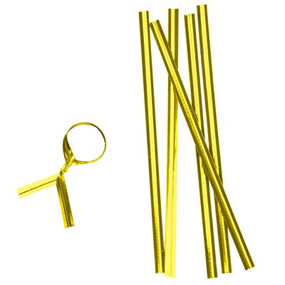 Gold Twist Tie Pack of 100 4 Inch Long