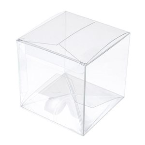 Crystal Clear Pop & Lock Cupcake Box 3" x 3" x 3"