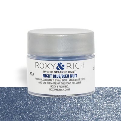 Night Blue Edible Hybrid Sparkle Dust By Roxy Rich 2.5 gram