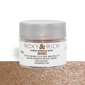 Bronze Edible Hybrid Sparkle Dust By Roxy Rich 2.5 gram