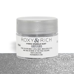 Grey Edible Hybrid Sparkle Dust By Roxy Rich 2.5 gram