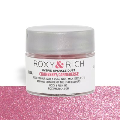 Cranberry Edible Hybrid Sparkle Dust By Roxy Rich 2.5 gram