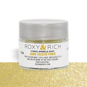 Dark Gold Edible Hybrid Sparkle Dust By Roxy Rich 2.5 gram