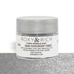 Dark Silver Edible Hybrid Sparkle Dust By Roxy Rich 2.5 gram