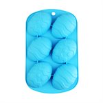 Silicone Baking Mold-Small Fancy Egg Shape 6 Cavity