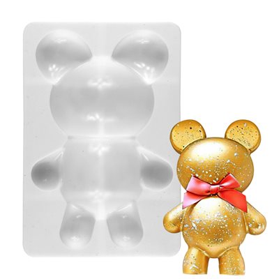 7" Teddy Bear Smash Mold Silicone Baking & Freezing Mold