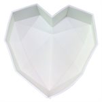 7" Large Diamond Smash Heart Silicone Baking & Freezing Mold