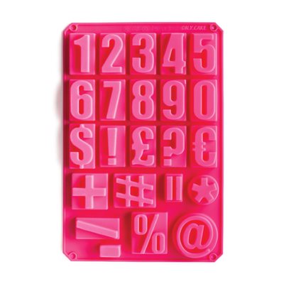 Silicone Baking Mold-Numbers & Social Media Icons