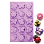 Mini Bee,Butterfly and Daisy Silicone Novelty Bakeware