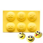 Happy Faces Emoji Silicone Novelty Bakeware