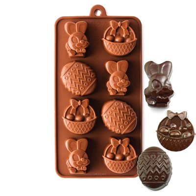 GABraden 3 Pack Chocolate Easter Egg Mold Silicone Chocolate Moulds Easter Egg Shape Cake Chocolate Candy Mold for Easter Party Hot Chocolate Fondant Jelly Dome Mousse Cake Topper Making