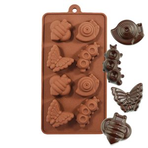 Snail, Caterpillar, Bee and Butterfly Silicone Chocolate Mold