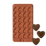 Heart Medallions Silicone Chocolate Mold