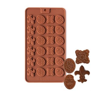 Fancy Medallions Silicone Chocolate Mold