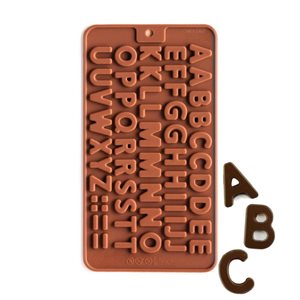 Mini Alphabet Silicone Chocolate Mold