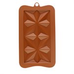 Squared Star Silicone Chocolate Mold