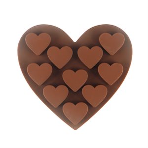 Heart-Shaped Silicone Chocolate Mold