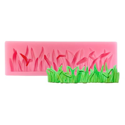 lawn leaves silicone mold. Grass 