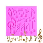 Musical Notes Silicone Mold By NY CAKE