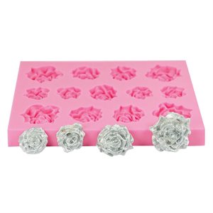 Assorted Roses Silicone Fondant Mold