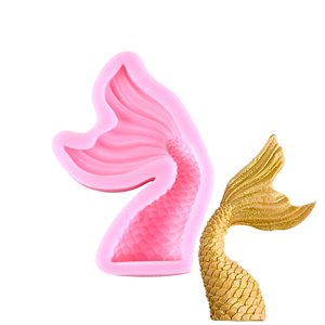 Wavy Mermaid Tail Silicone Mold