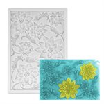 Large Poinsetta Bloom Cluster Silicone Mold
