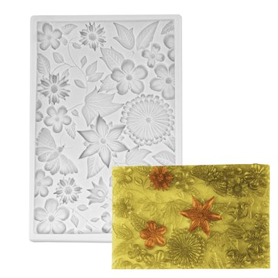 Butterfly, Flowers Bloom Cluster Silicone Mold