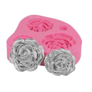 Blooming Roses Fondant Silicone Mold